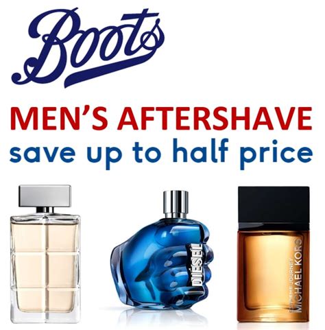 boots aftershave half price.